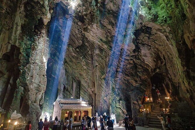 Ba Na Hills Golden Bridge Sun World Private Day Tour - Linh Ung Pagoda and the giant Buddha: a calmer pause