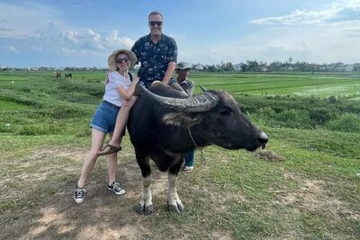 Basket Boat-Buffalo Ride-Farming-Pottery Making &Marble Mountains - Stop 1: Tra Que Vegetable Village and Hands-on Farming