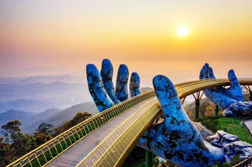 Da Nang: Ba Na Hills Cable Car & Golden Bridge Private Tour - French Village, wine cellar, nine gardens, and Linh Ung Pagoda