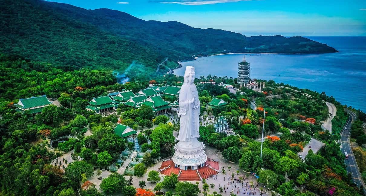 Da Nang/Hoi An: Lady Budha - Marble Mountain with Hell Cave - Lady Buddha and Linh Ung Pagoda on Son Tra Peninsula