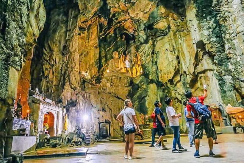 Da Nang: Marble Mountain, Monkey Mountain & Am Phu Cave Tour - Marble Mountains and Am Phu Cave: a smart way to see three icons