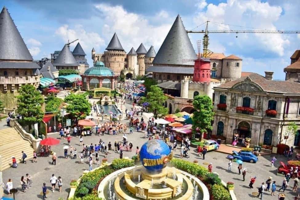 Da Nang : Private Car to Golden Bridge & BaNa Hills - The French Village stop: street energy plus the big rides