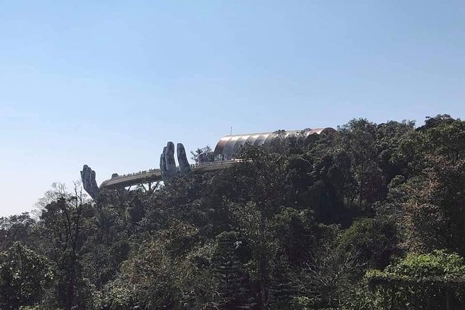 DaNang Fullday Tour-GOLDEN BRIDGE-MARBLE MOUNTAIN-MONKEY MOUNTAIN - Golden Bridge: the famous hands and the engineering details