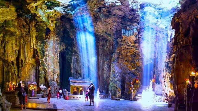 DaNang/HA: Lady Buddha, Marble Mountain & Am Phu Caves Tour - Am Phu Cave and the Hell Cave theme: what to expect underground