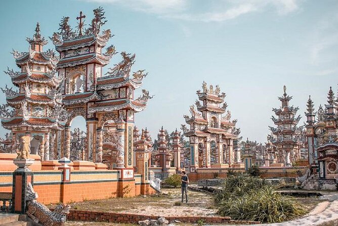 Danang - Hoi An - Hue: Transfer Hotel, Airport, Train Station - Stop 1 to Stop 4: Phú Bài, City of Ghosts, Lap An Lagoon, Lang Co Beach