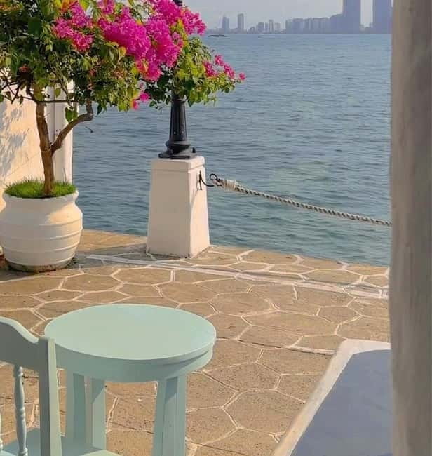 Discover Son Tra: Legendary US Army Jeep Adventure Tour - Son Tra Marina coffee: a calm break with boats and a Santorini-style cafe