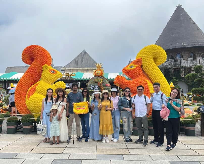 From Da Nang: Golden Bridge Ba Na Hills Full-Day Group Tour - French Village, Wine Cellar Options, and Extra Paid Attractions