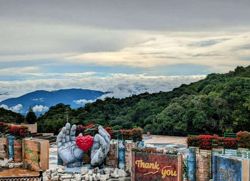 Golden Bridge - Ba Na Hills Day Trip From Hoi An or Da Nang - French Village on the mountain: streets, statues, and shows