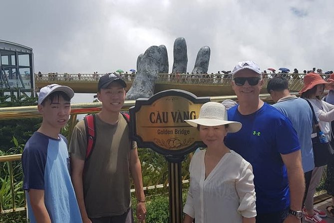 Golden Bridge-Dragon Bridge-Marble Moutain-Monkey Mountain fromHoi An or Da Nang - Golden Bridge: a design you should look at like it’s engineering