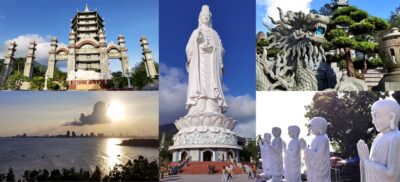 Marble Mountains - Lady Buddha - Coconut Village & Hoi An - Monkey Mountain and Linh Ung Pagoda: the 67m Lady Buddha and sea-level views