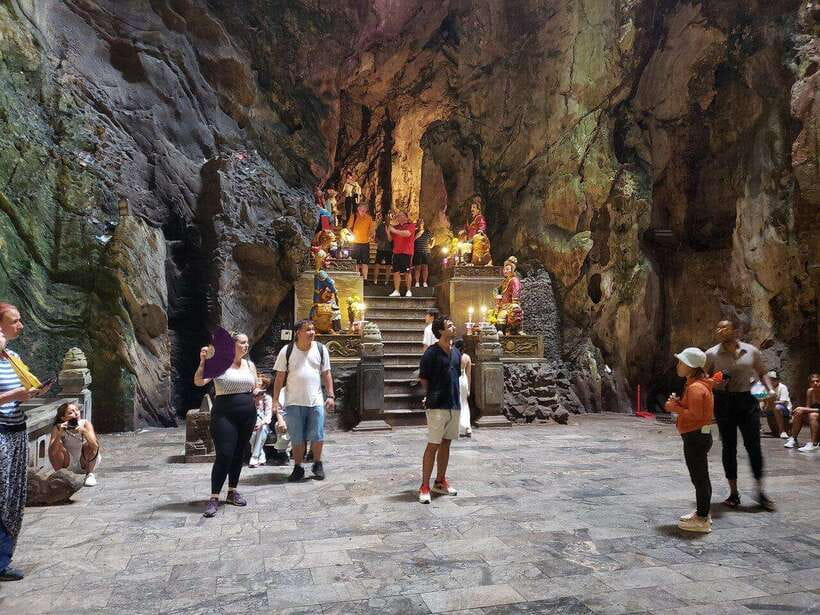 Marble Moutains, Monkey Islands, and Hell Cave Luxury Tour - Monkey Mountain: Lady Buddha and bonsai garden photos without the stress