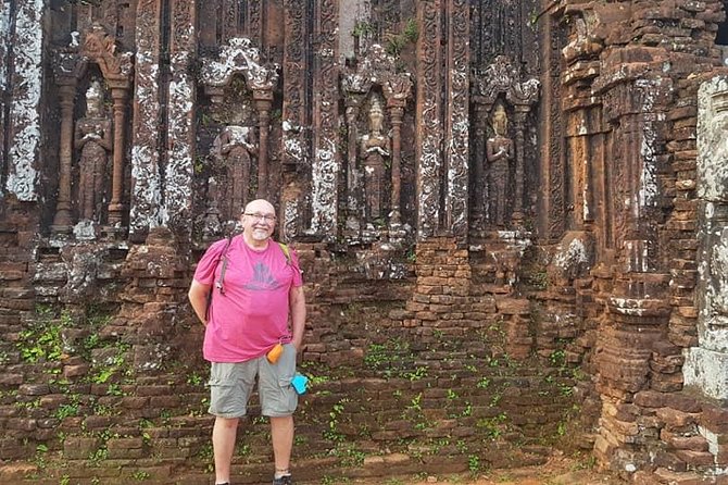 My Son Holyland in the Early Morning-UNESSCO World Heritage Site - Cham building without mortar: the detail you can actually see