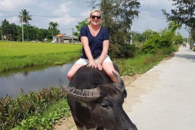 MY SON Tour & Hoi An Countryside with Basket Boat, Buffalo Ride,Farming Activity - Bamboo Basket Boat in Bay Mau Coconut Forest (and Crab-Fishing Fun)