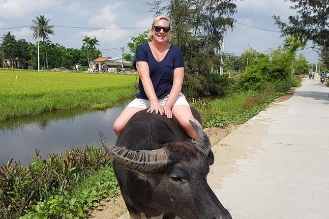 MY SON Tour & Hoi An Countryside with Basket Boat, Buffalo Ride,Farming Activity - Bamboo Basket Boat in Bay Mau Coconut Forest (and Crab-Fishing Fun)