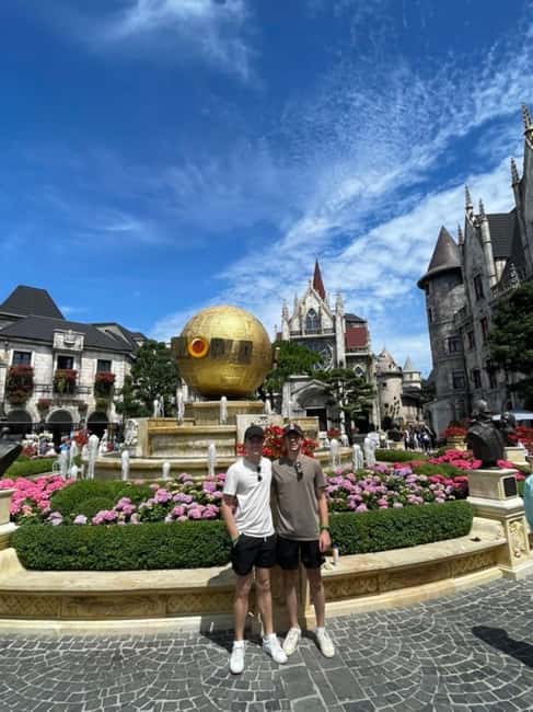 Private Tour Marble Mountain & Golden Bridge - BaNa Hills - French Village: street music, Campanile, and a walking-time mood