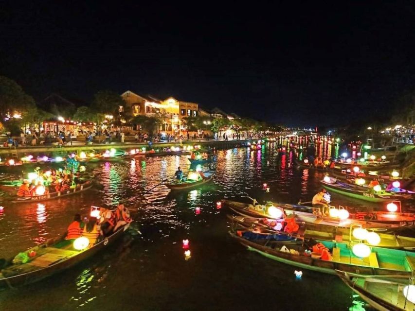 Private Tour to Marble Moutains and Hoi An City at Night. - Lantern Boat Ride on the Thu Bon River: The 20-Minute Glow